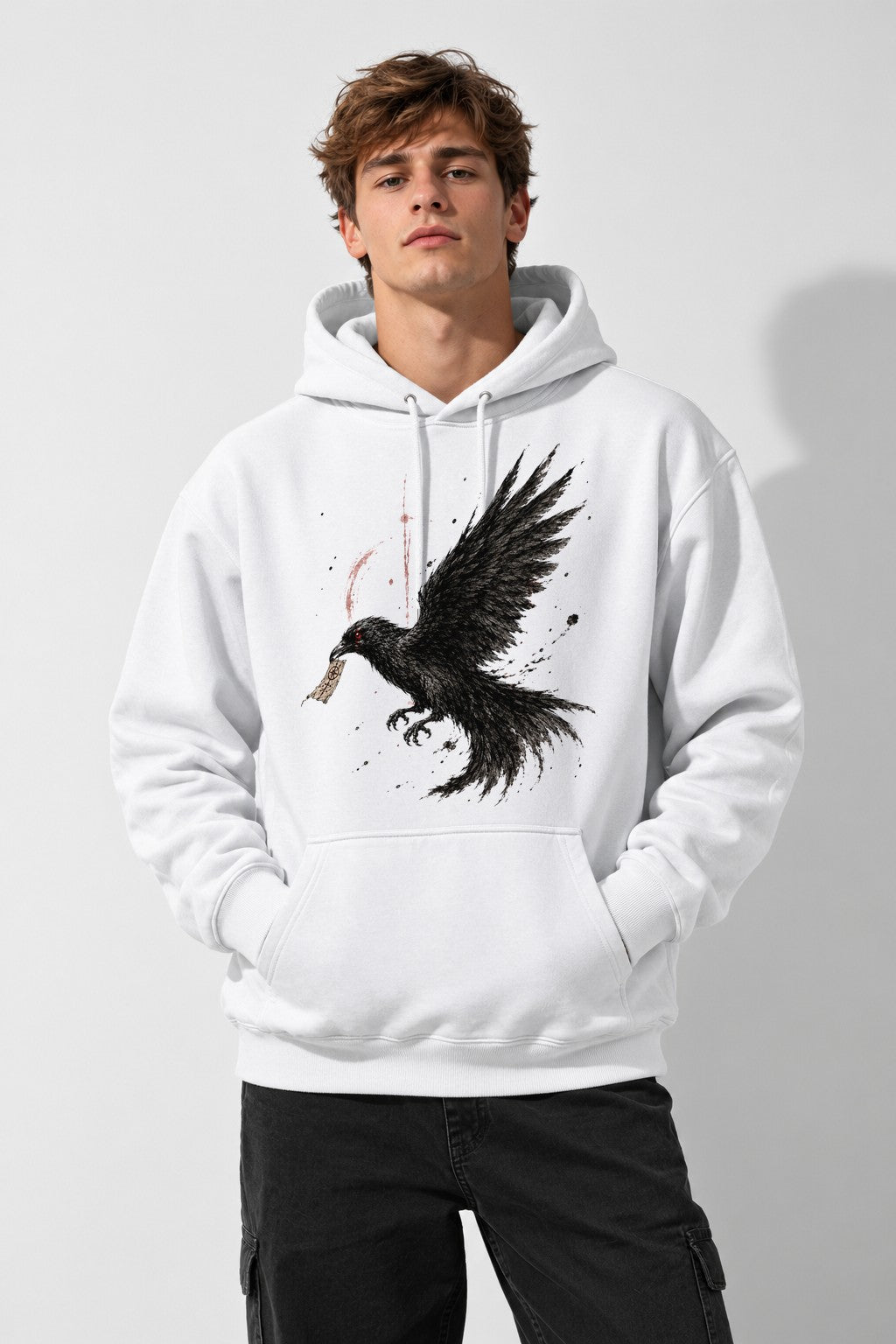 Dark Raven Messenger - White