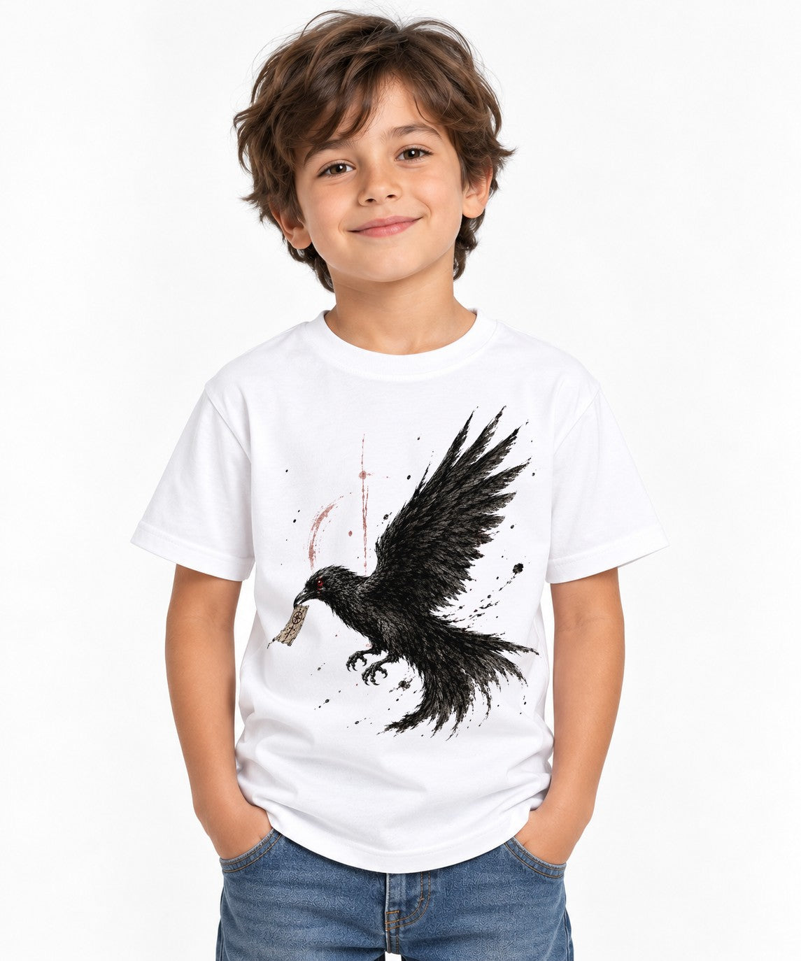 Dark Raven Messenger - White