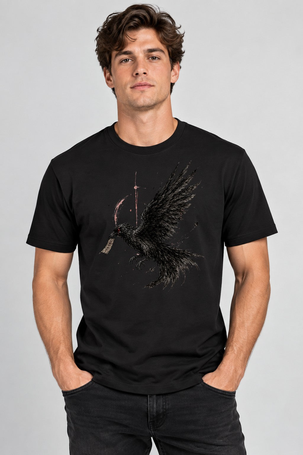 Dark Raven Messenger - Black