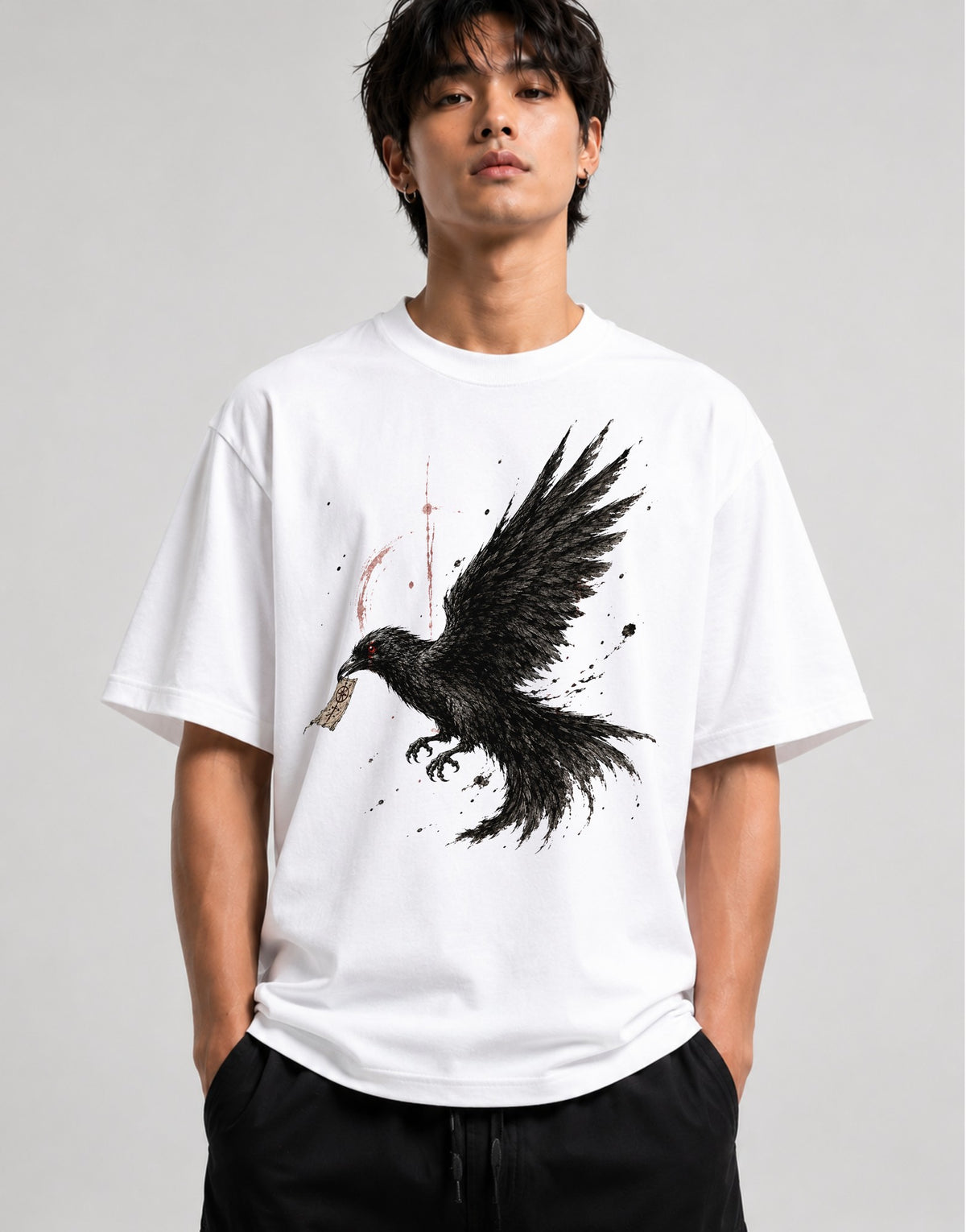 Dark Raven Messenger - White