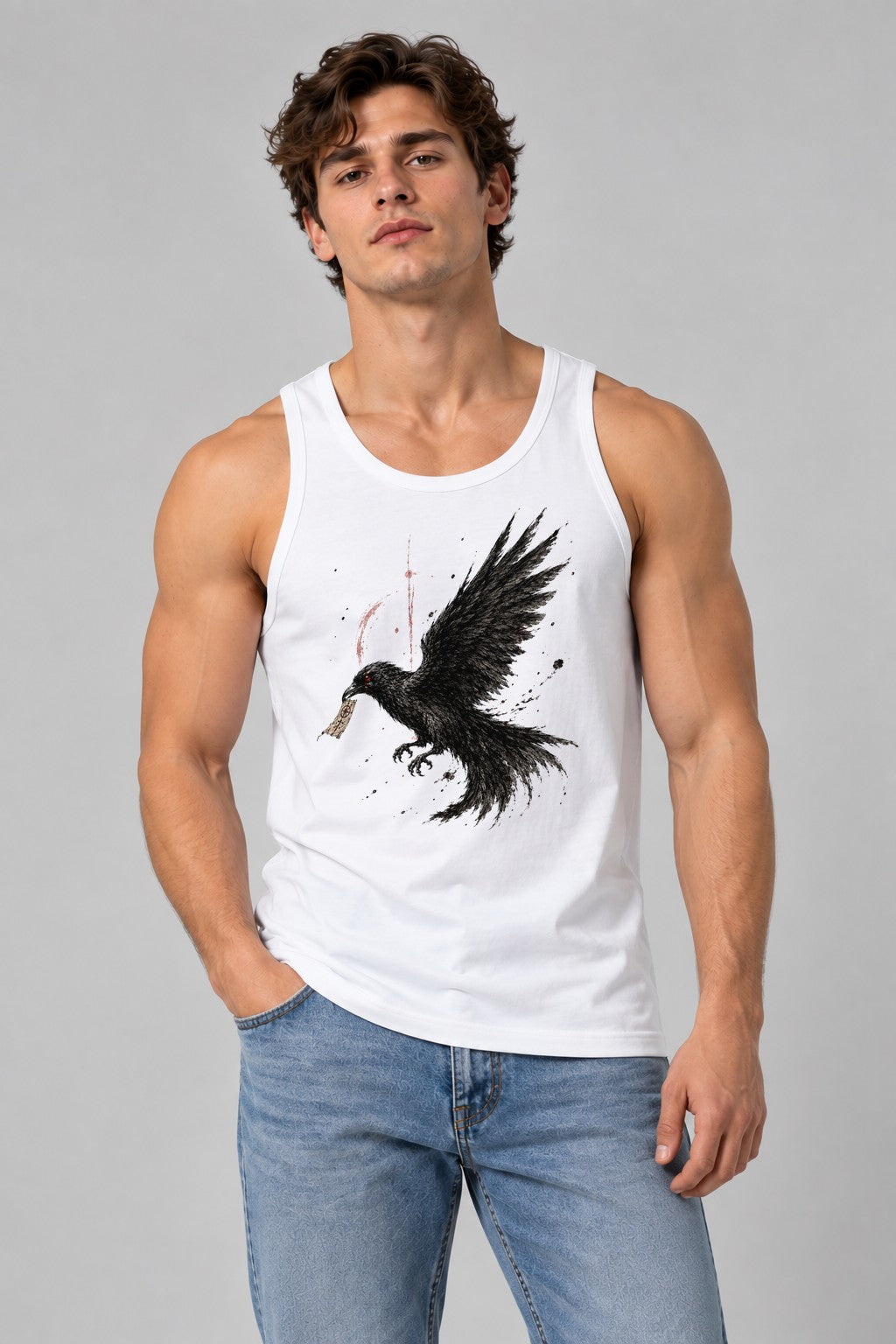 Dark Raven Messenger - White