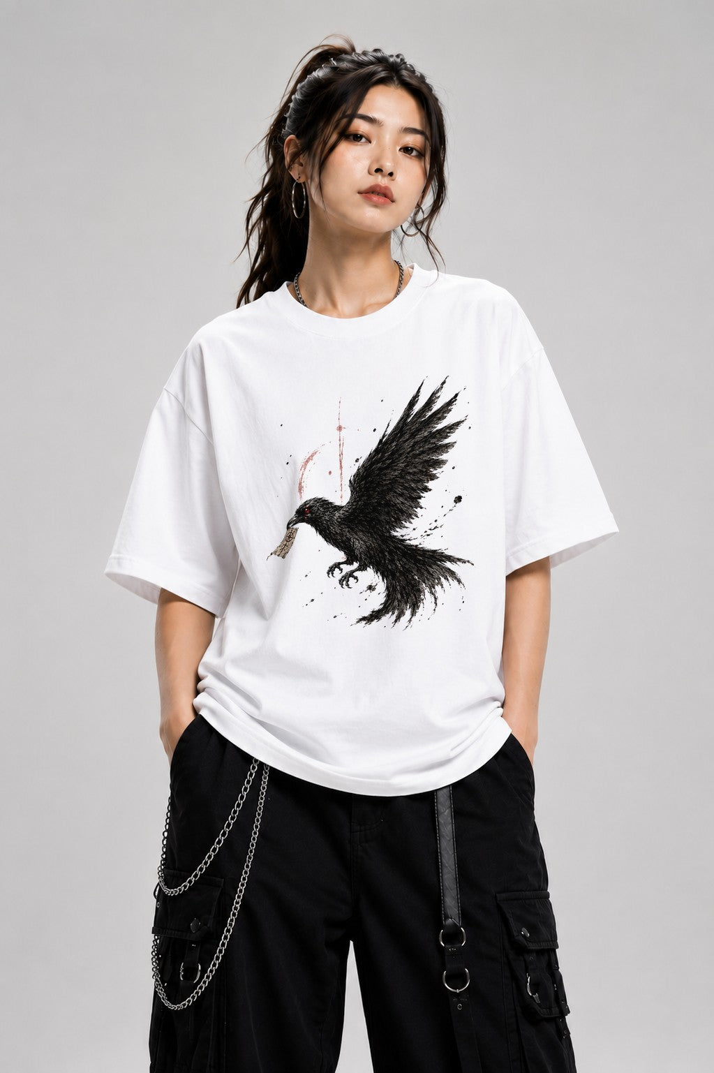 Dark Raven Messenger - White