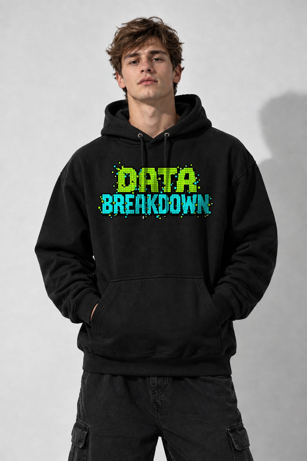 Data Breakdown Pixel - Black