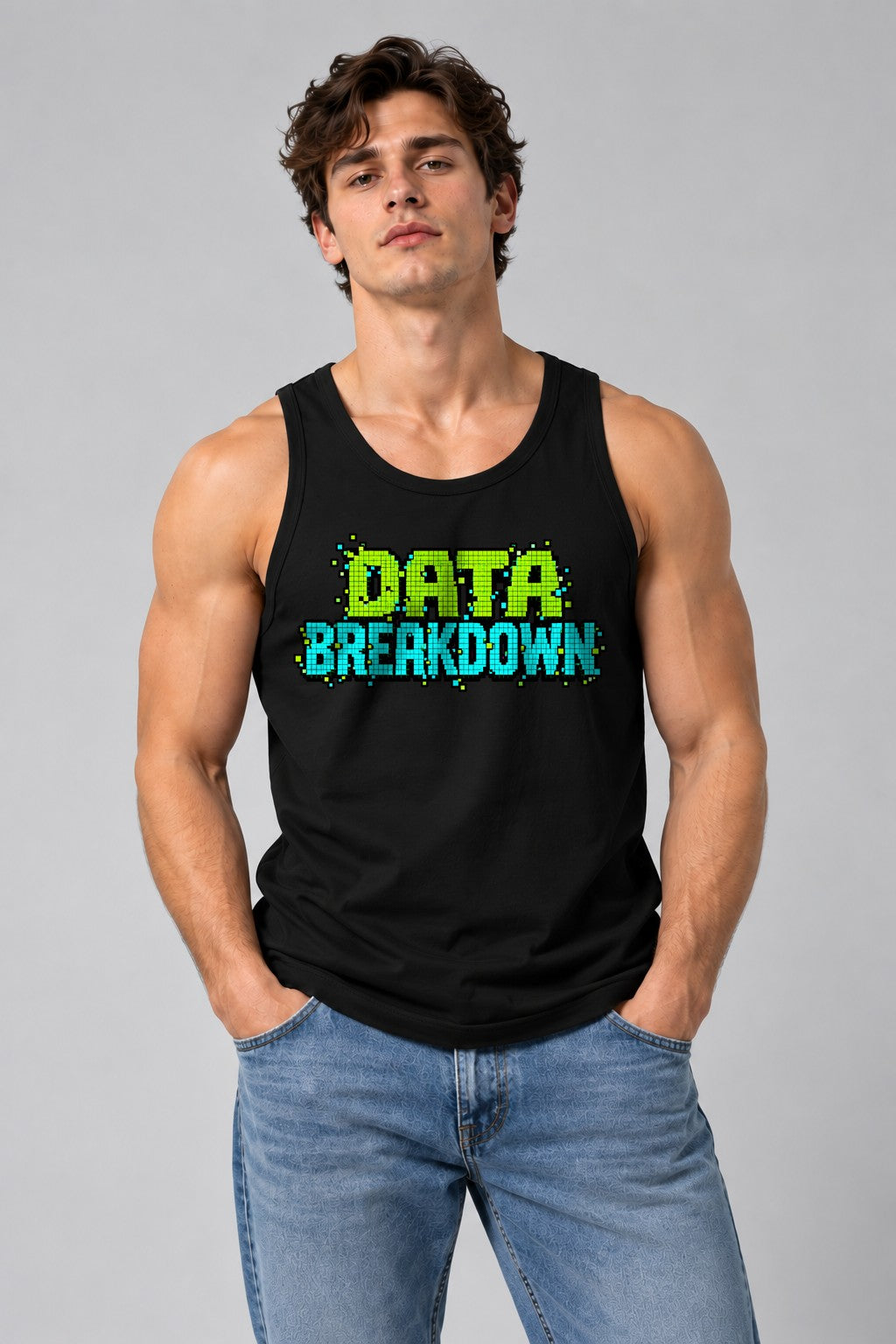 Data Breakdown Pixel - Black