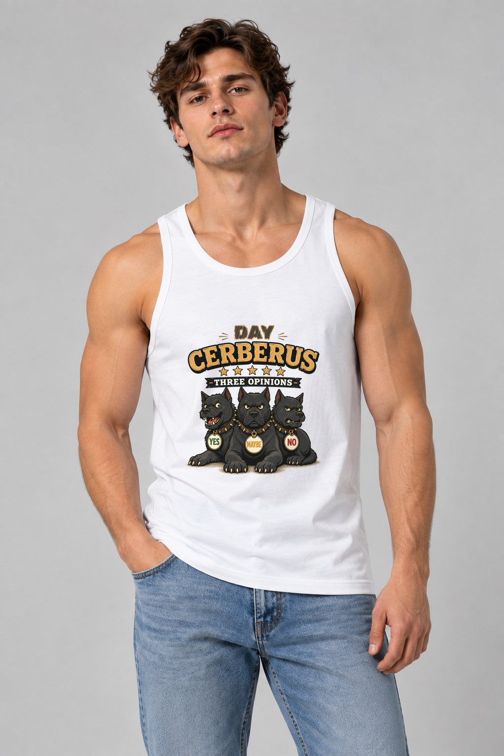 Day Cerberus Three Opinions Yes Maybe No - White