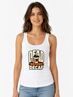 Dead Before Decaf Skeleton Coffee Shirt - Funny Caffeine Lover Tee - White