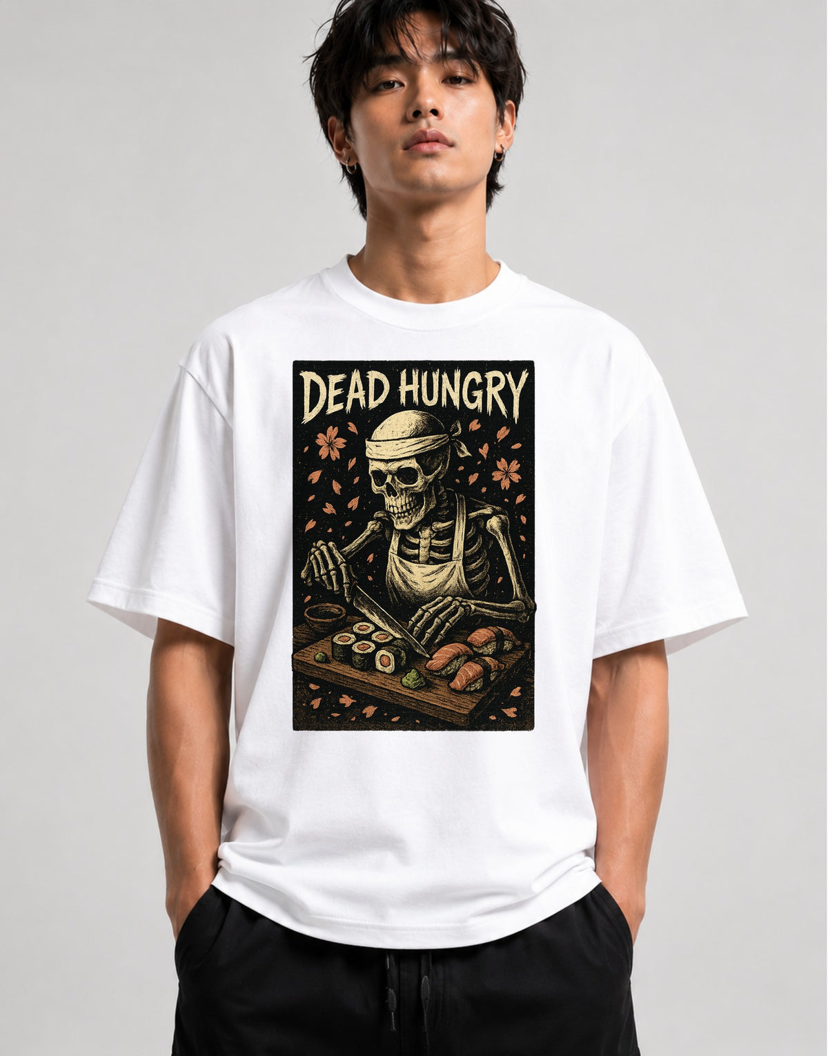 Dead Hungry Skeleton Sushi - White