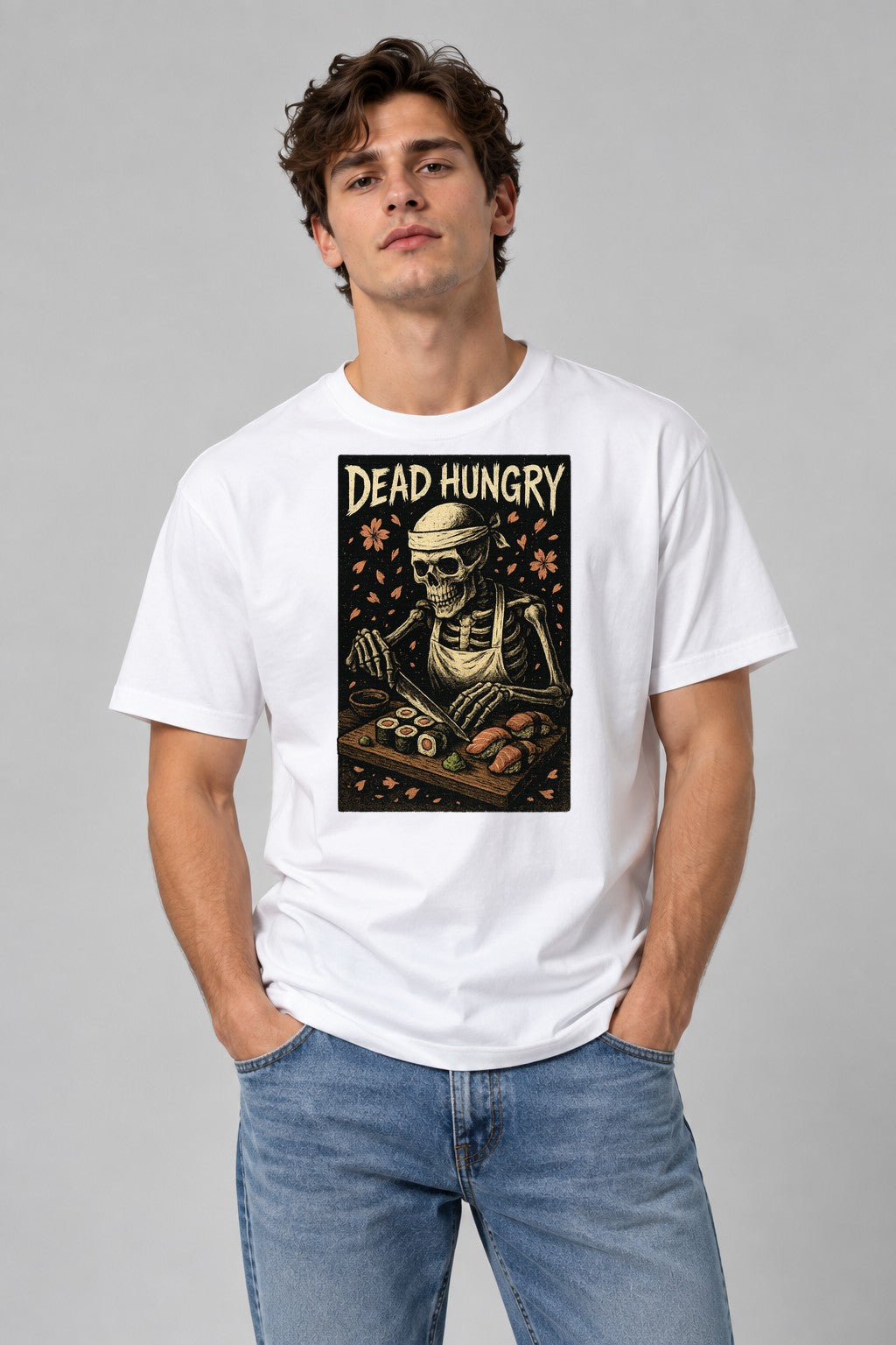 Dead Hungry Skeleton Sushi - White