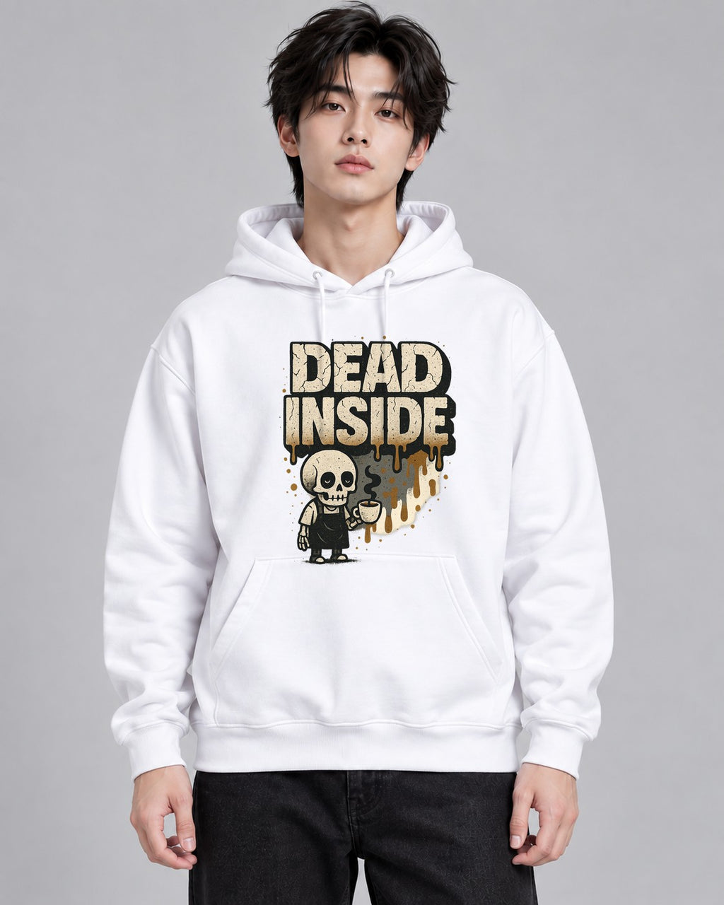 Dead Inside Barista - White