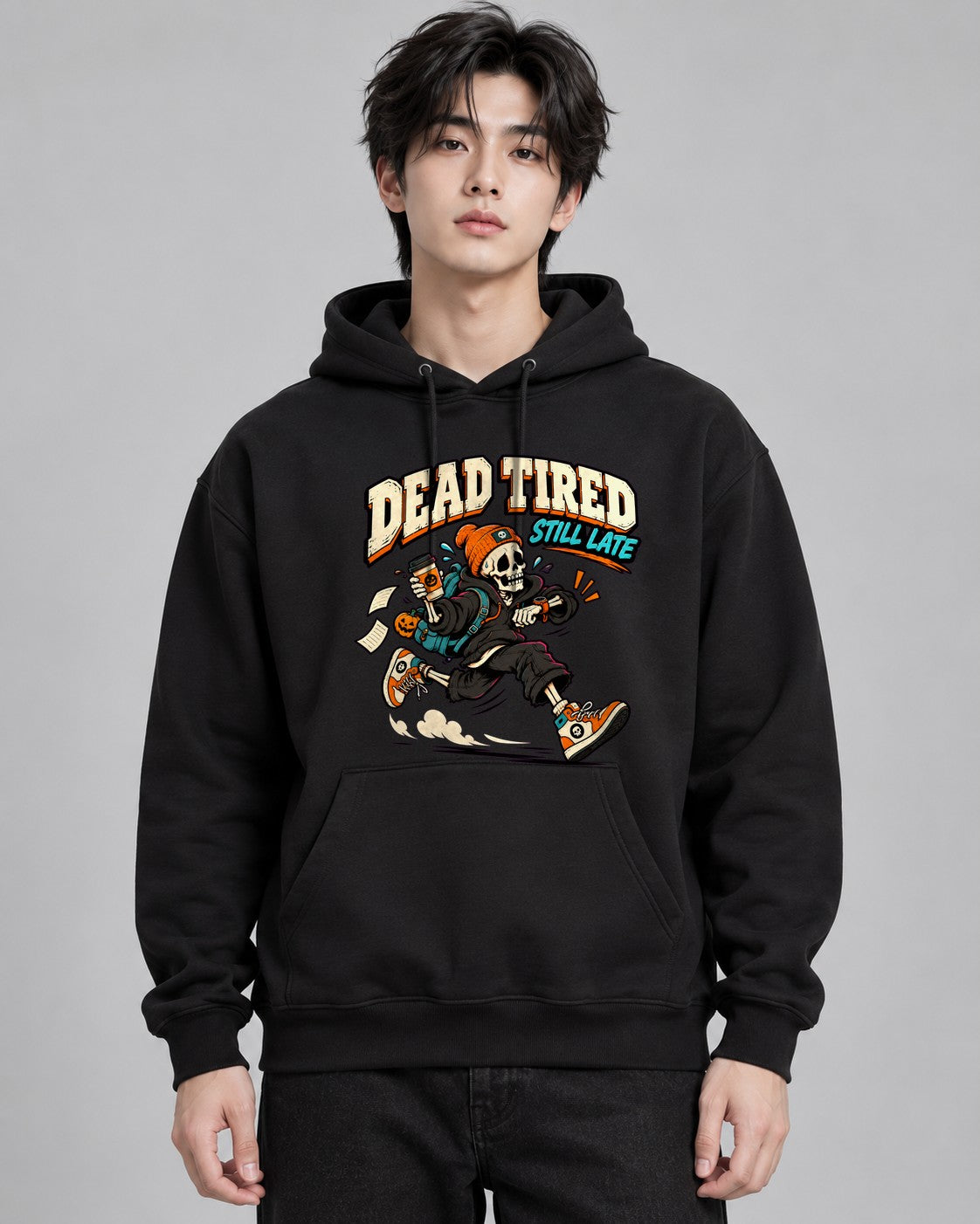Dead Tired Still Late - Black