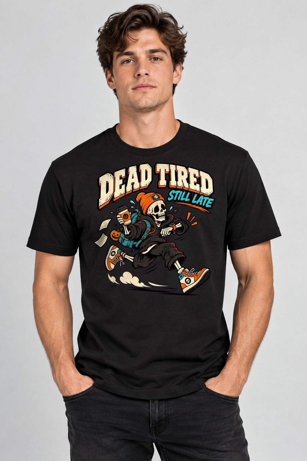 Dead Tired Still Late - Black