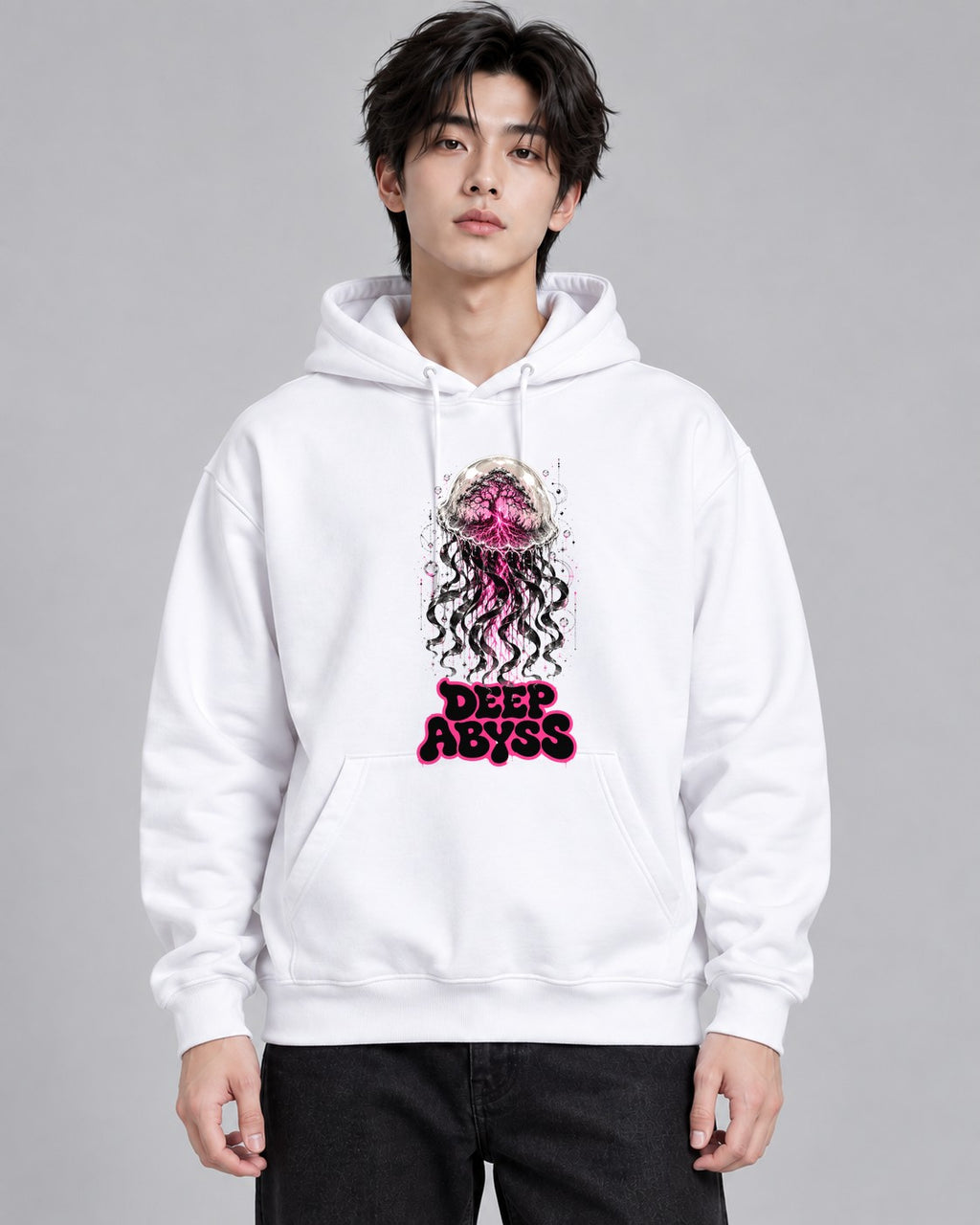 Deep Abyss Jellyfish - White