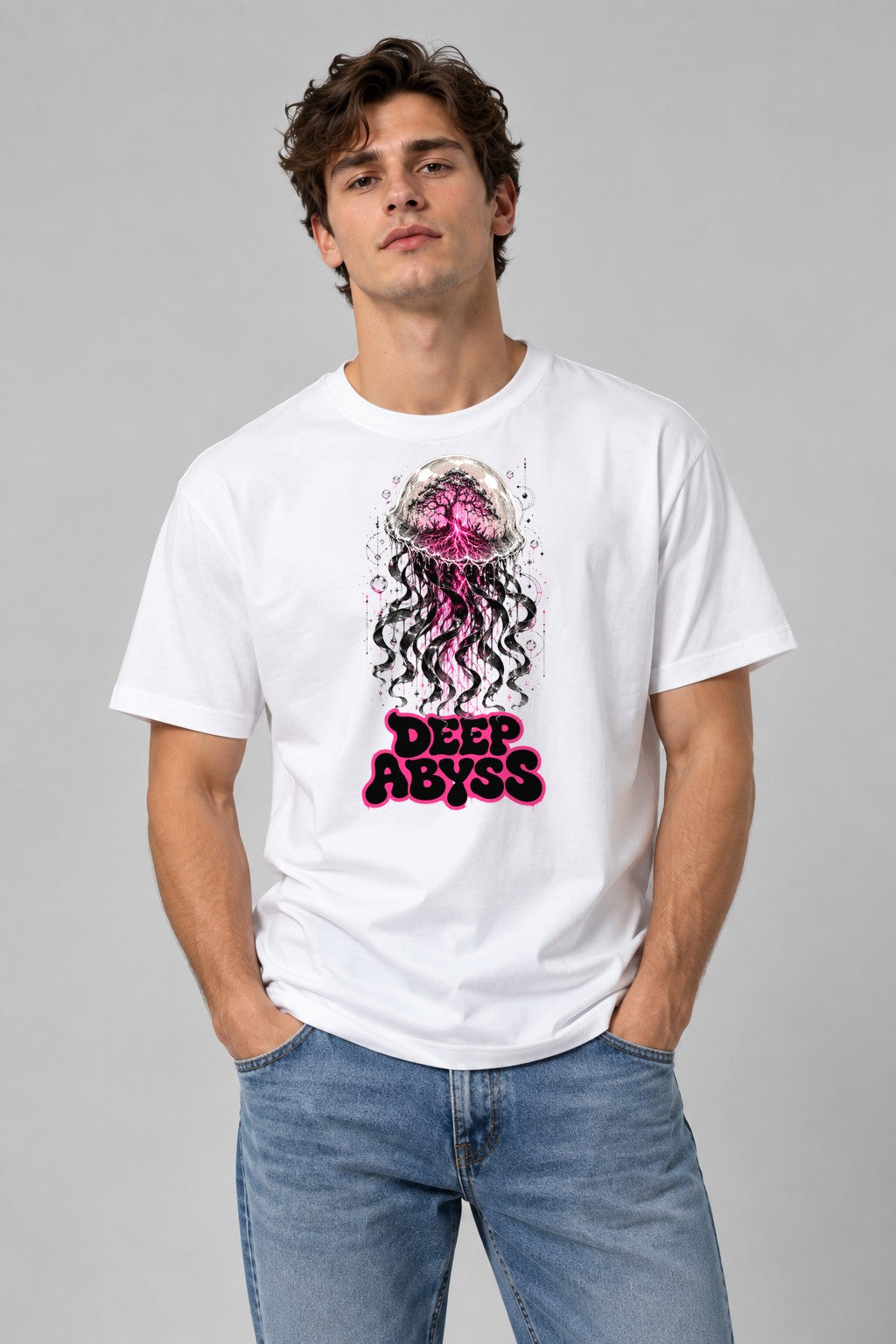 Deep Abyss Jellyfish - White