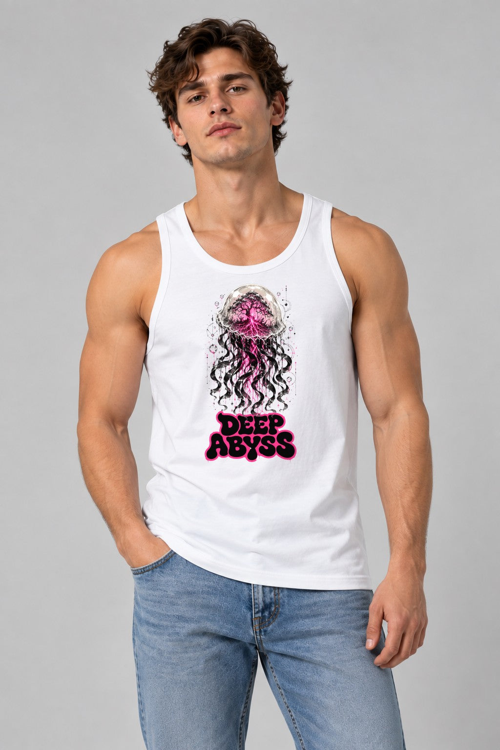 Deep Abyss Jellyfish - White