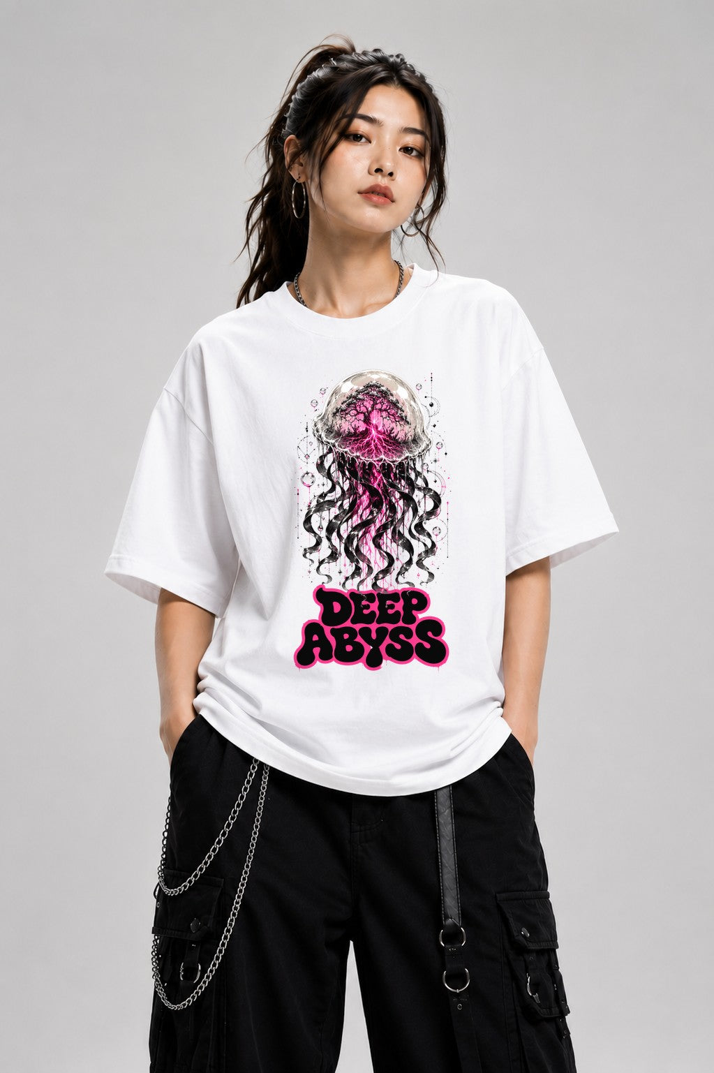 Deep Abyss Jellyfish - White