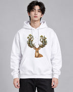 Deer Forest Antlers - White