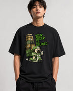 Delayed Delivery Pug Shirt - Funny Meme Graphic Tee - Black