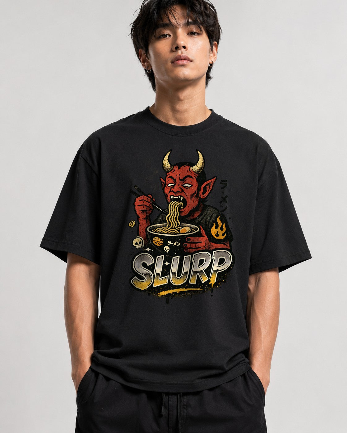 Demon Ramen Slurper - Black
