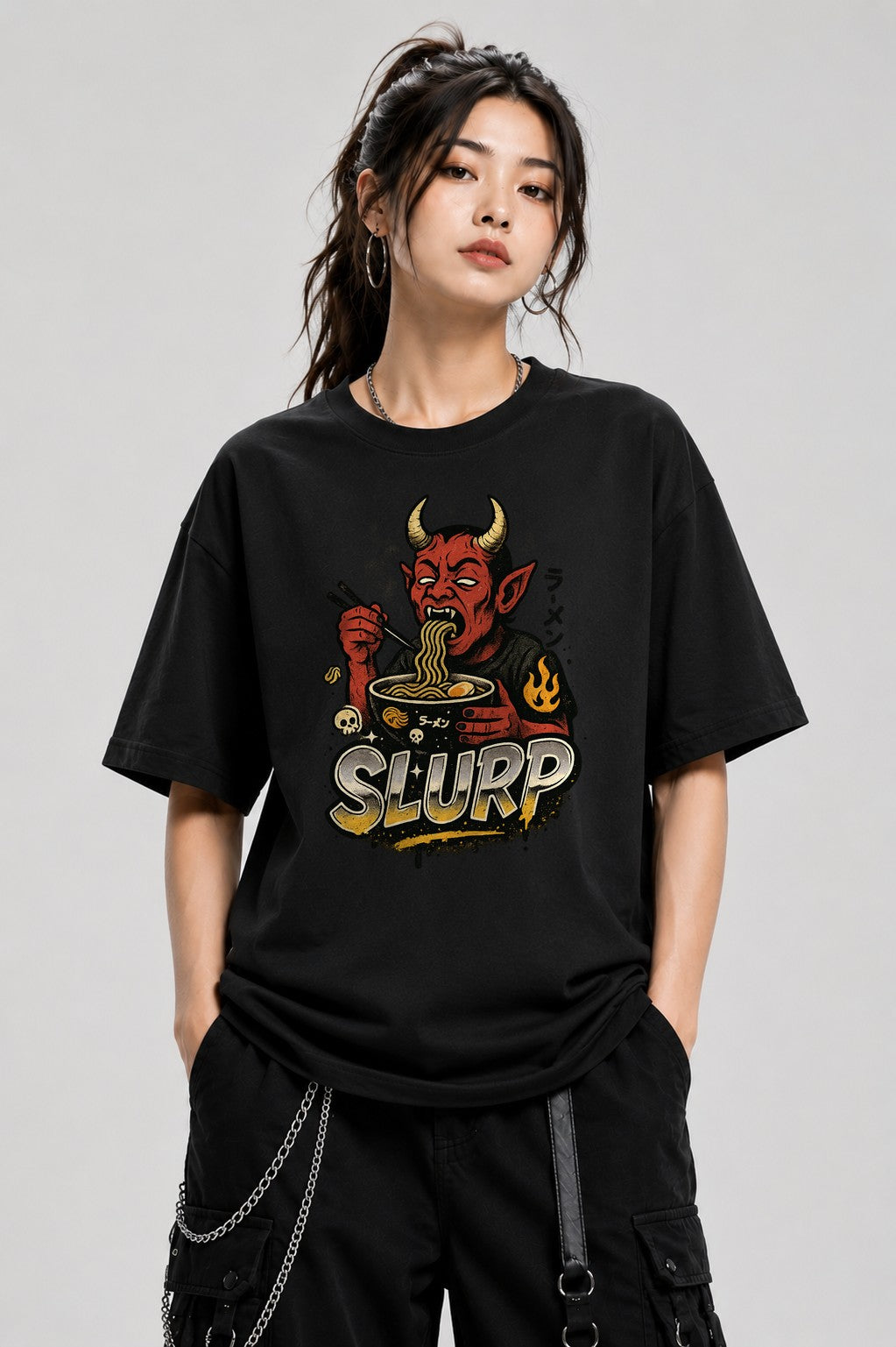 Demon Ramen Slurper - Black