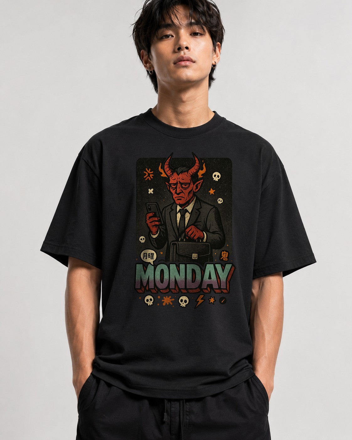 Demon Salaryman Commute - Black