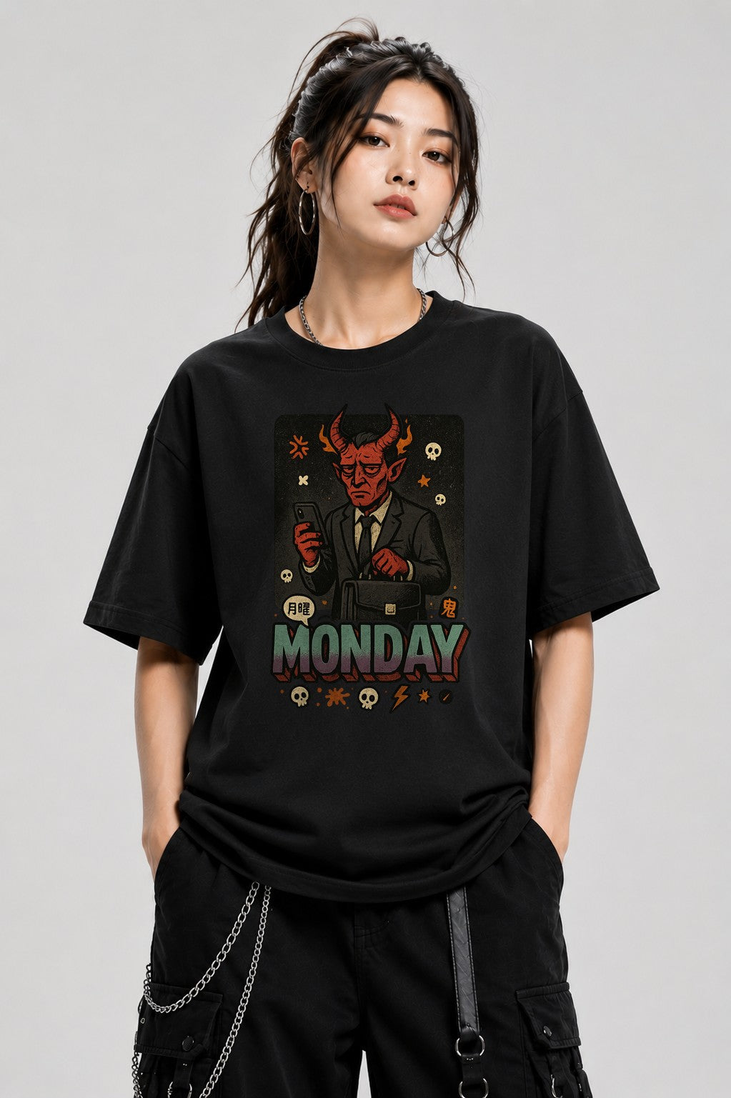 Demon Salaryman Commute - Black