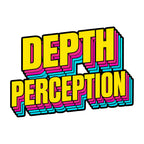Depth Perception Retro Typography Shirt - 3D Layered Text Design