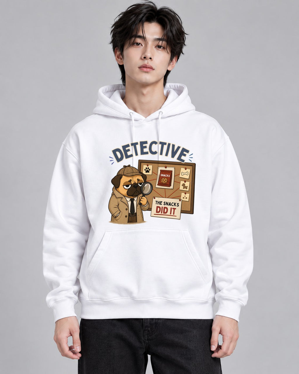 Detective The Snacks Did It Funny Sh - White