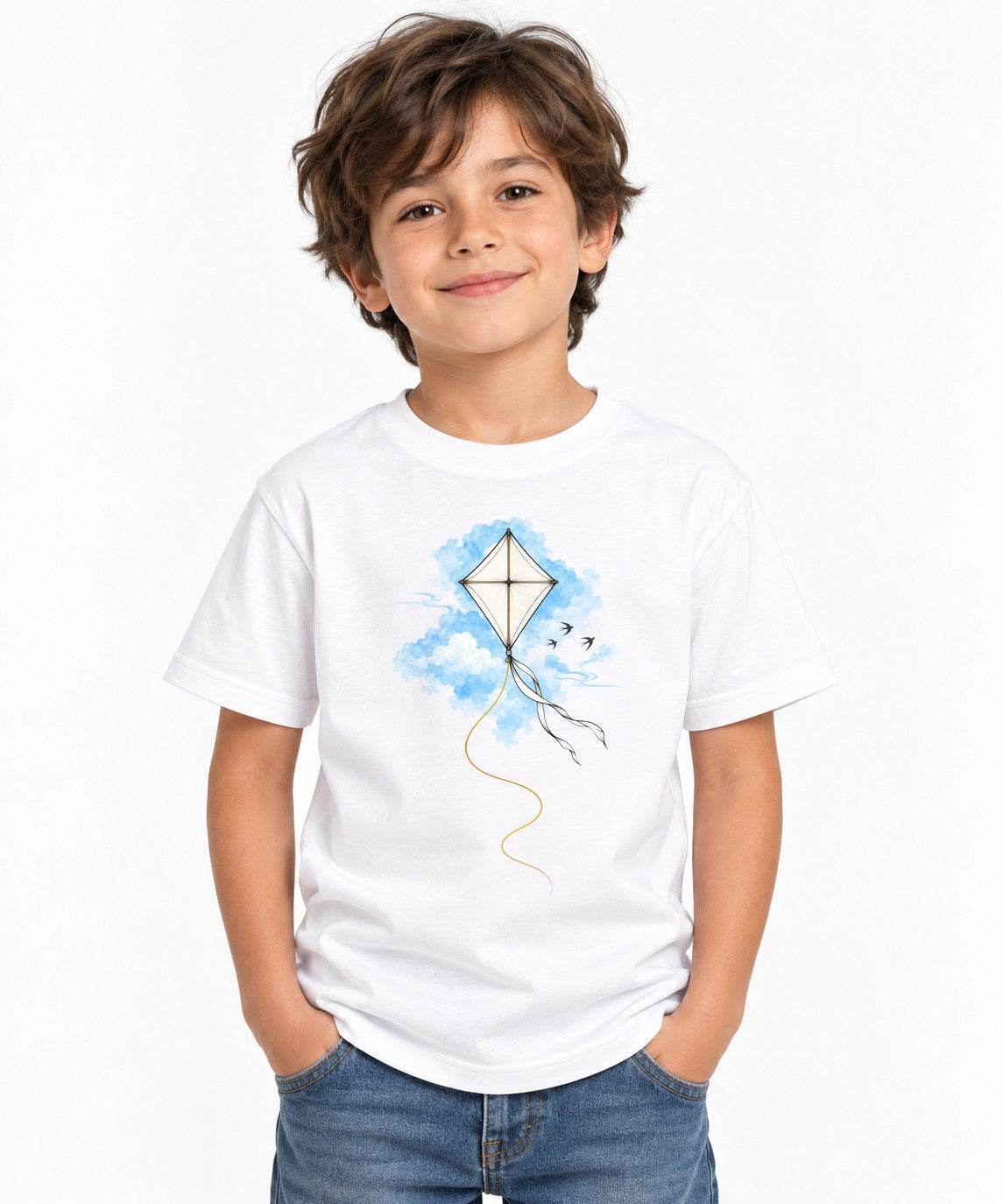Diamond Kite Sky - White