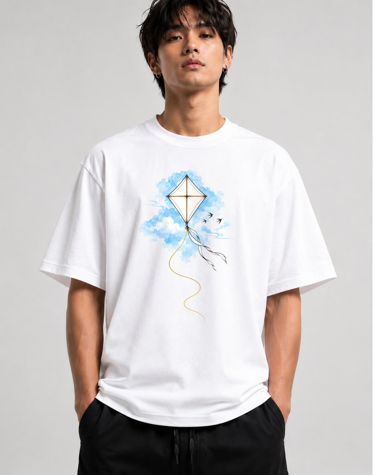Diamond Kite Sky - White