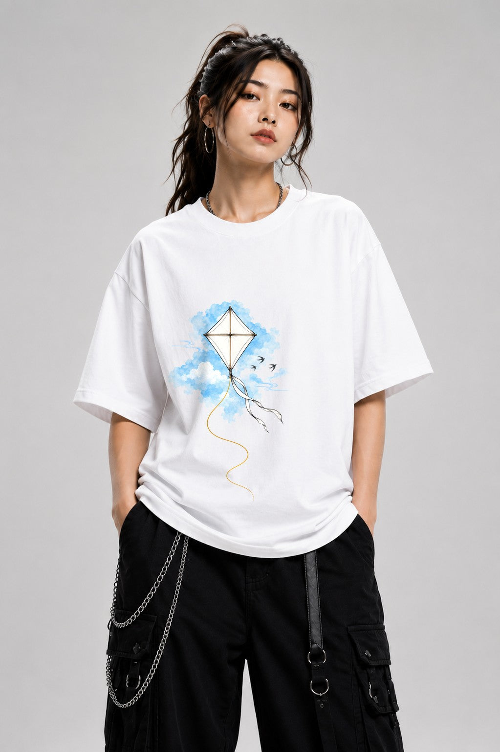 Diamond Kite Sky - White