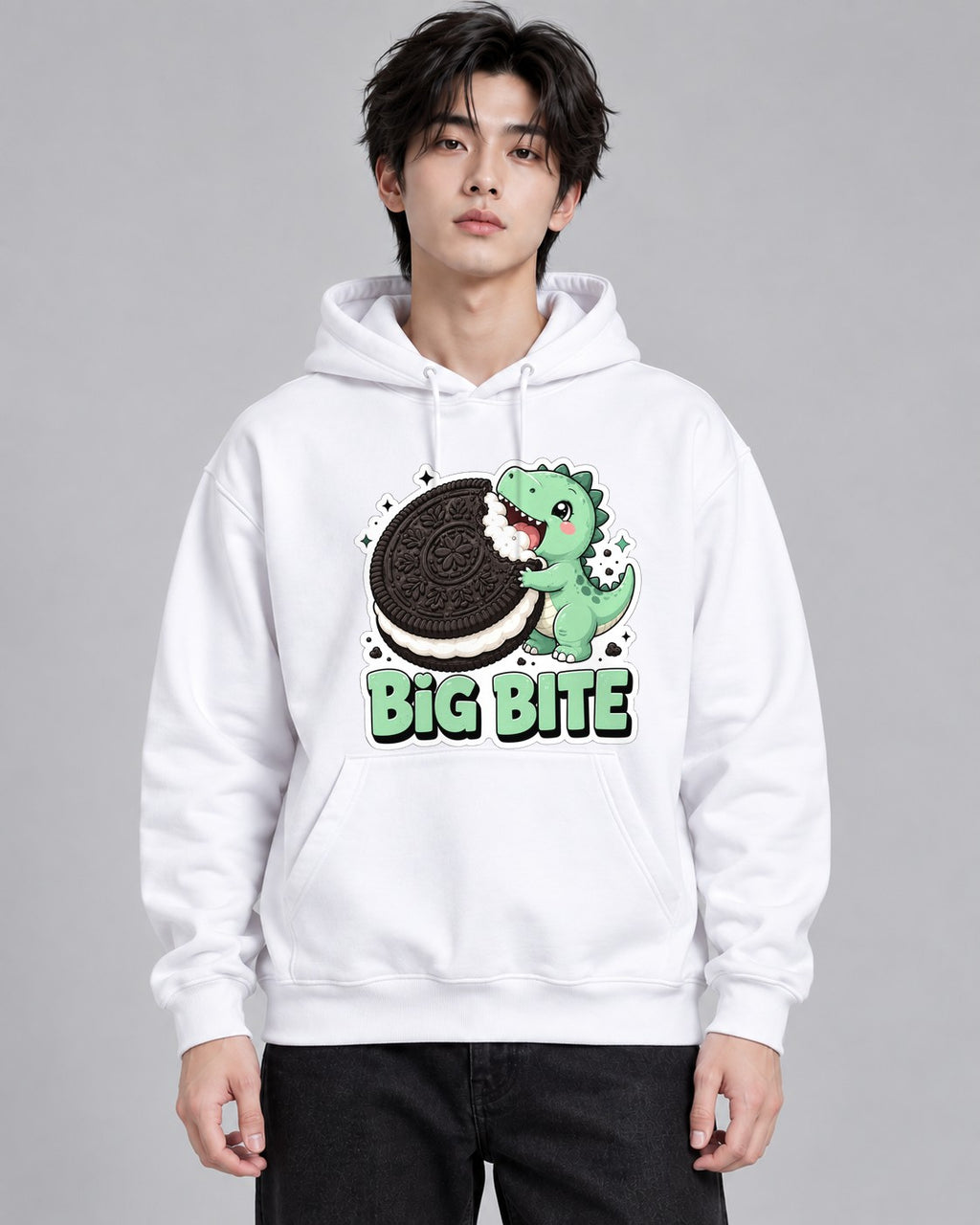 Dino Big Bite - White