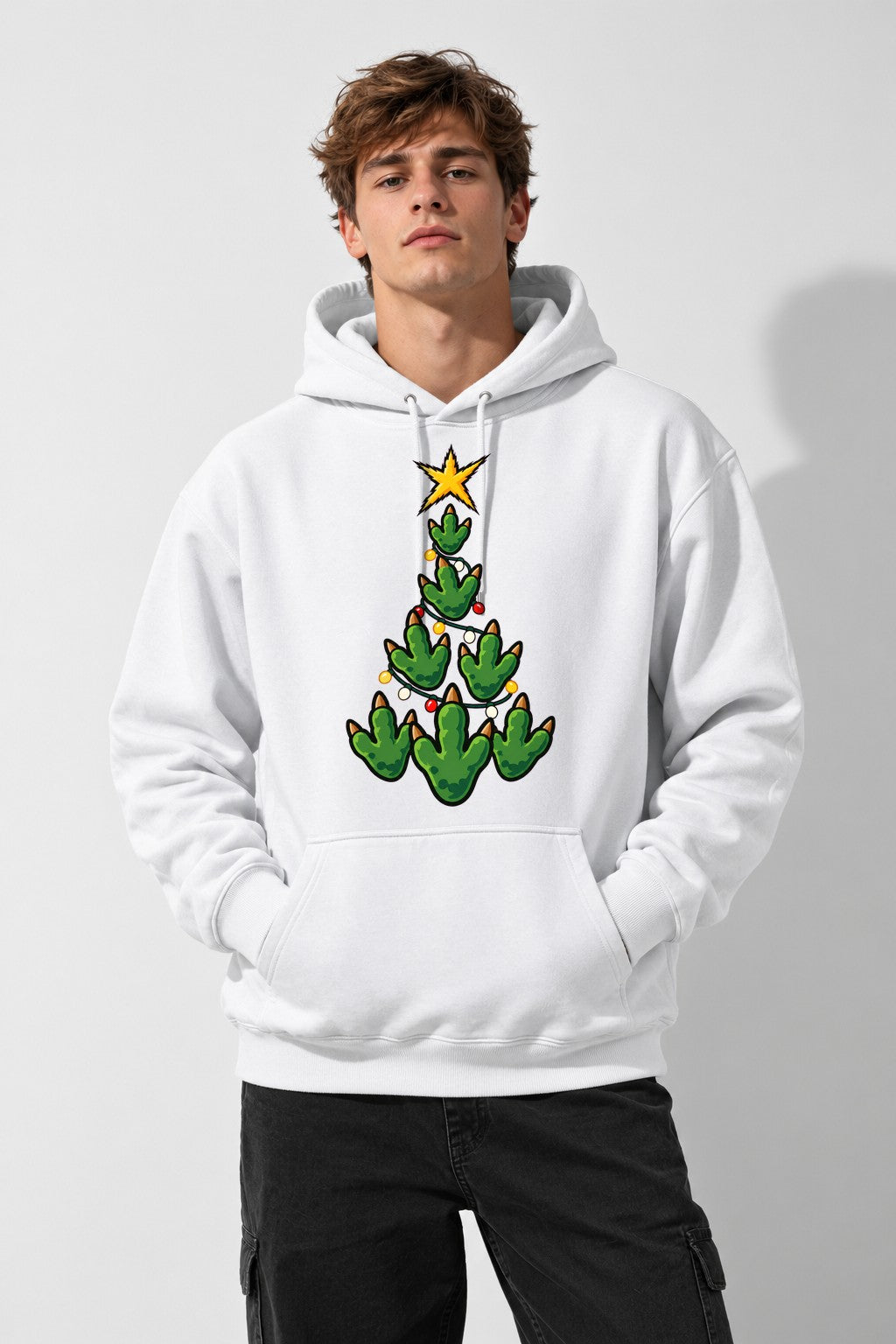 Dino Christmas Tree - White