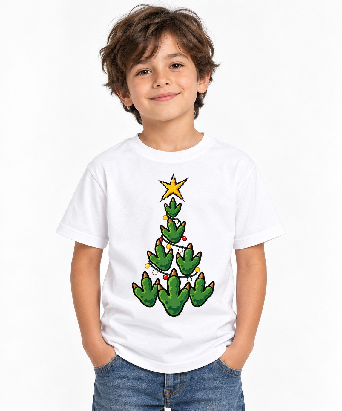 Dino Christmas Tree - White