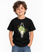 Dino Zipper Peek - Black