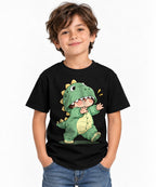 Dinosaur Onesie Kid - Black