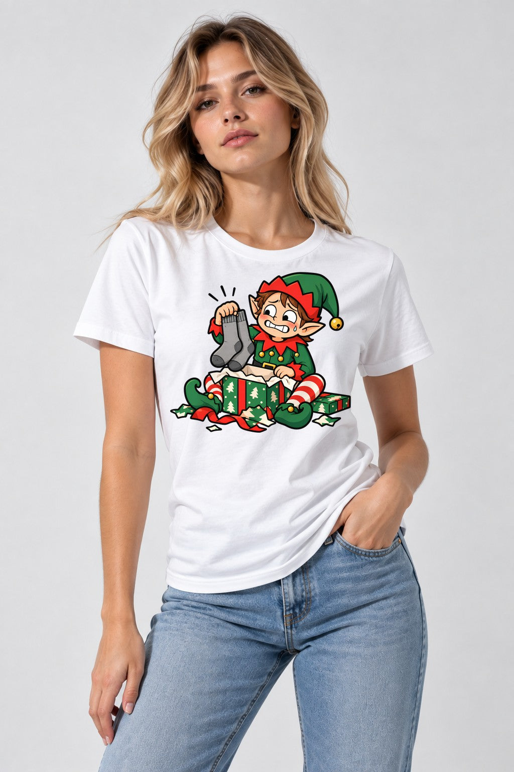 Disappointed Elf - White