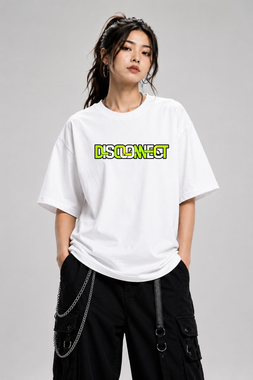 Disconnect Ribbon Wire Modern Cyberp - White
