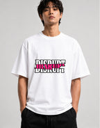 Disrupt Mashup Graphic Tee Bold Statement Street Style - White