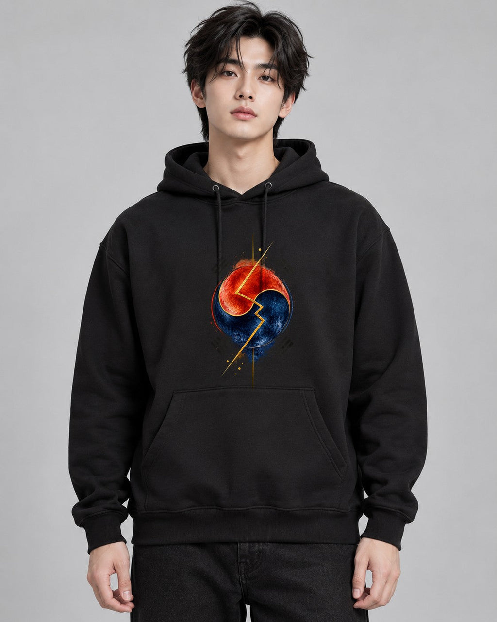 Divided Korea Clock - Black