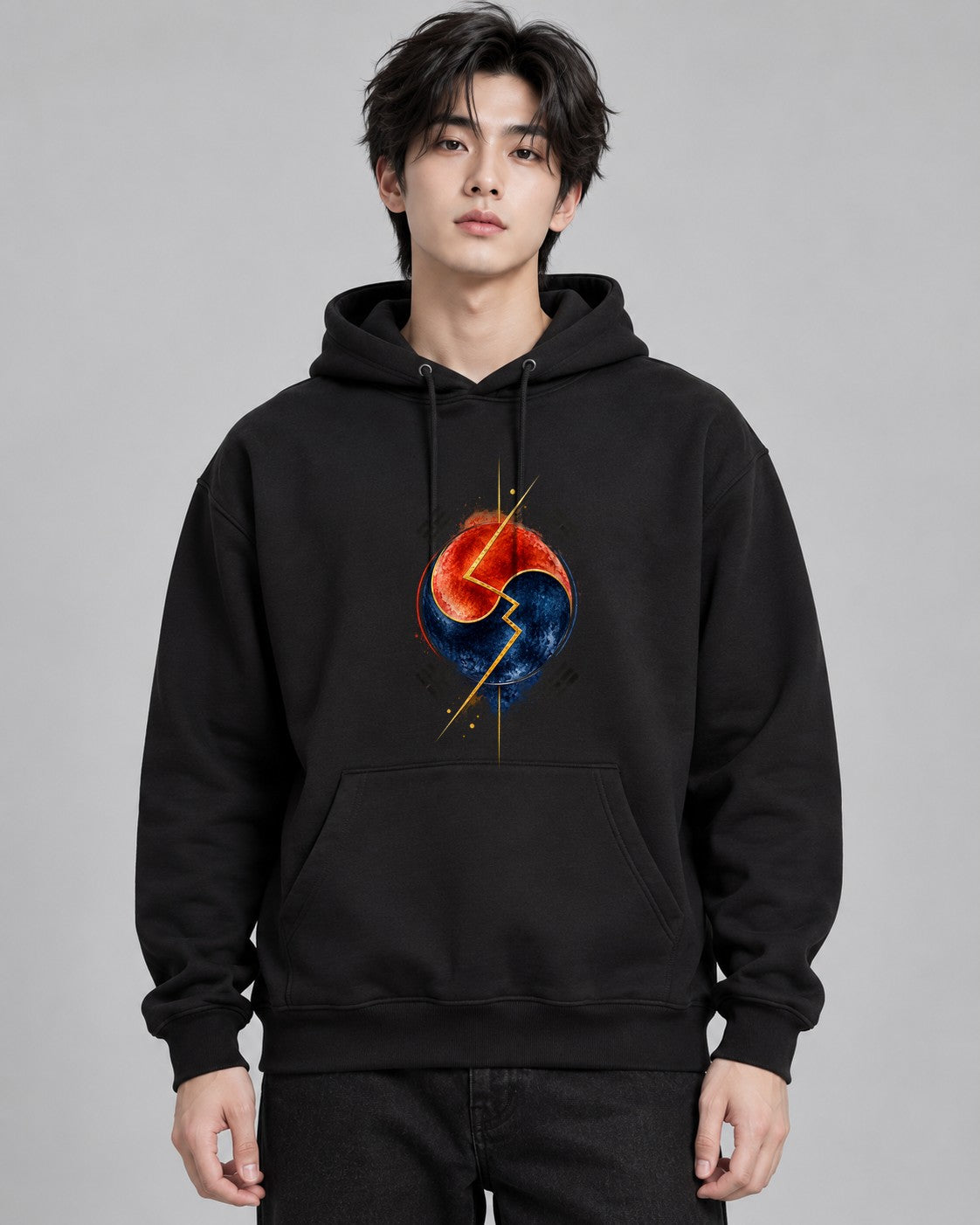 Divided Korea Clock - Black