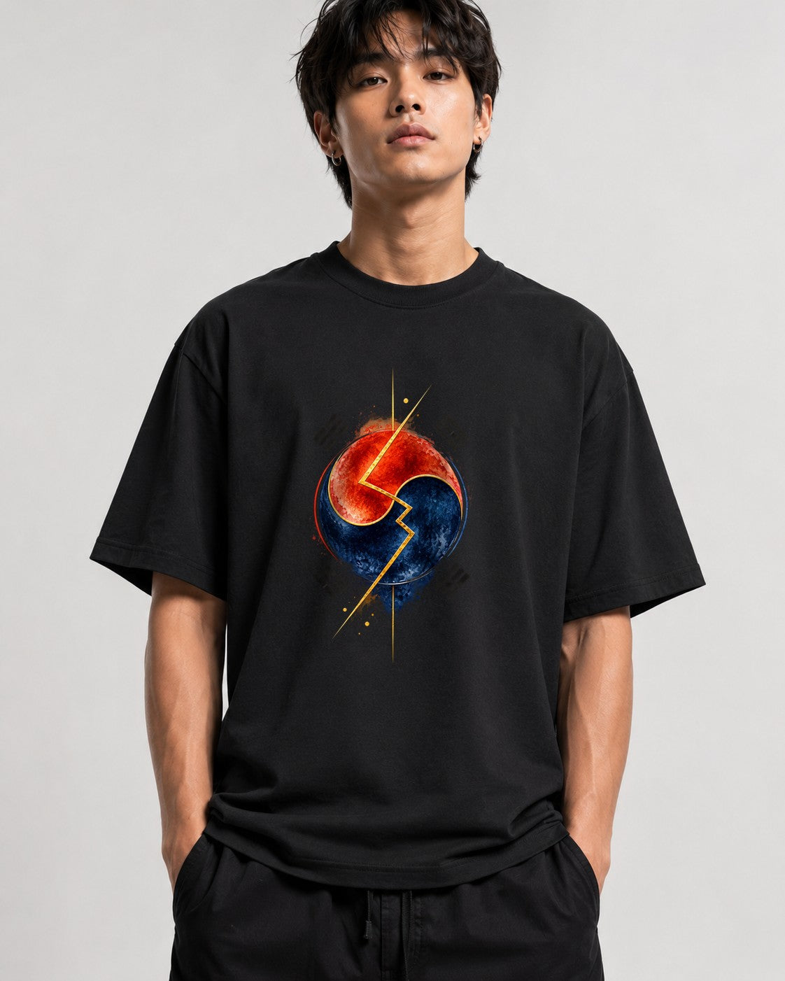 Divided Korea Clock - Black