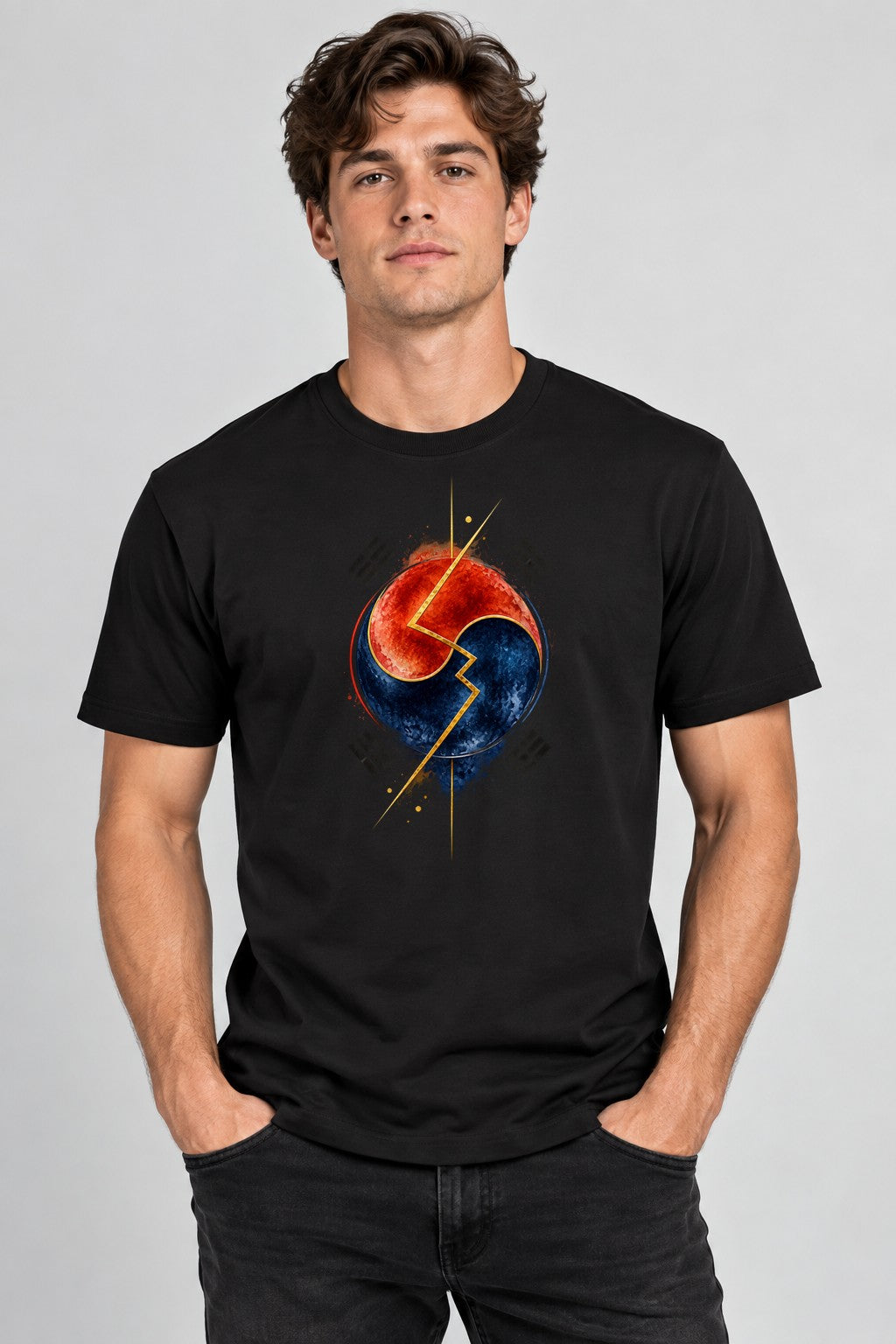 Divided Korea Clock - Black