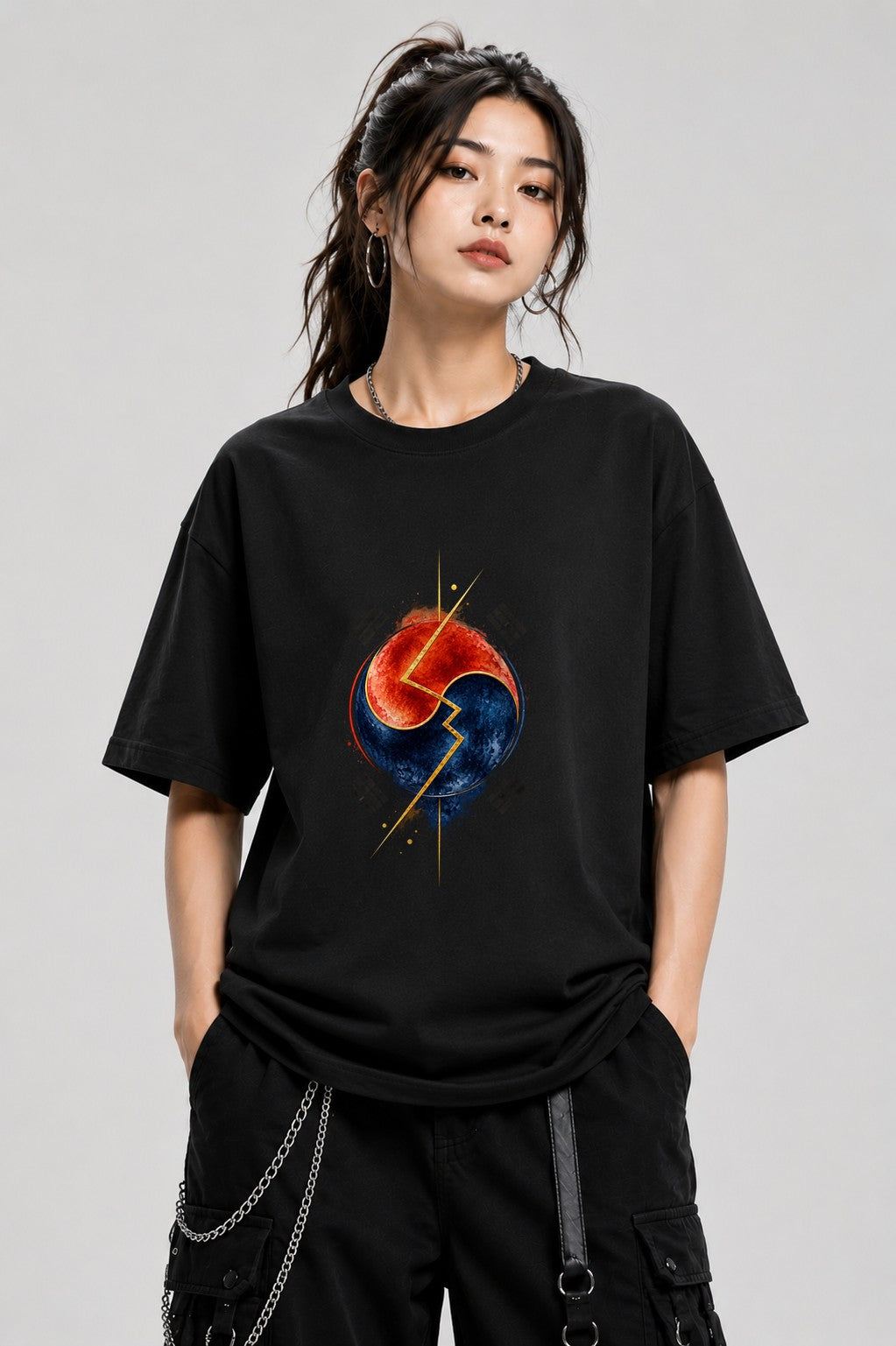 Divided Korea Clock - Black