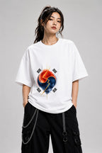 Divided Korea Clock - White