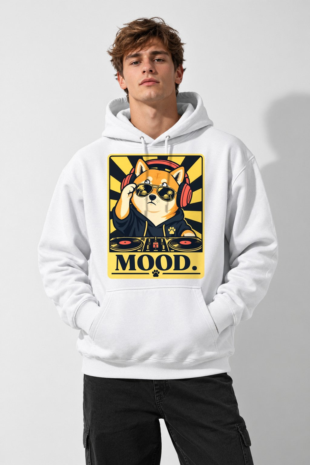 DJ Shiba Mood - White