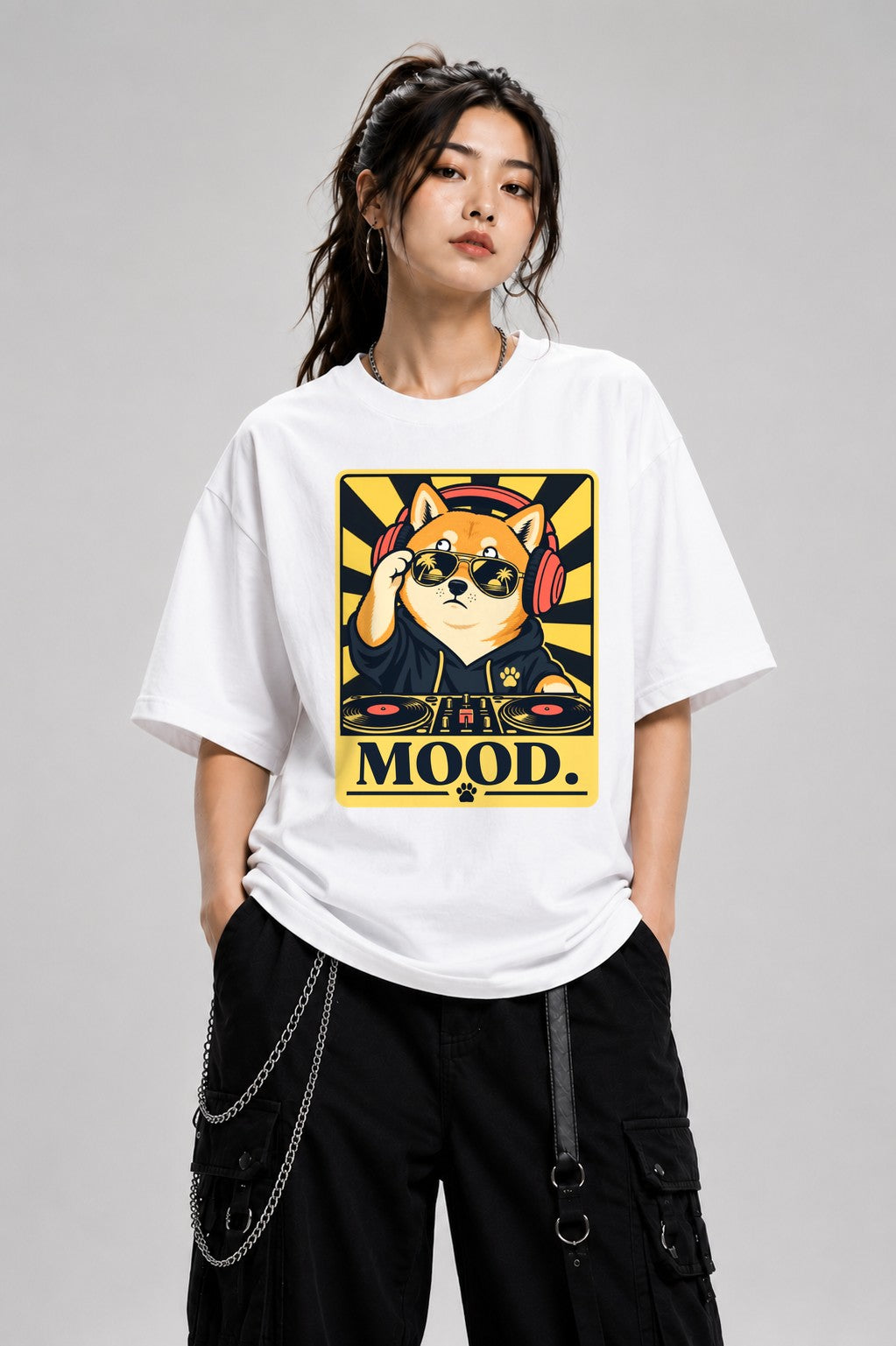DJ Shiba Mood - White