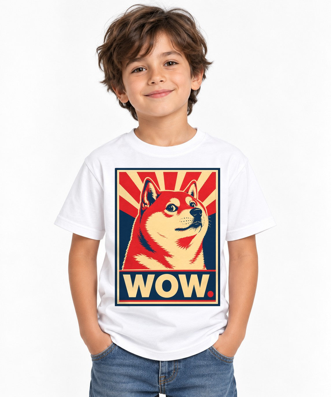 Doge Wow Poster - White