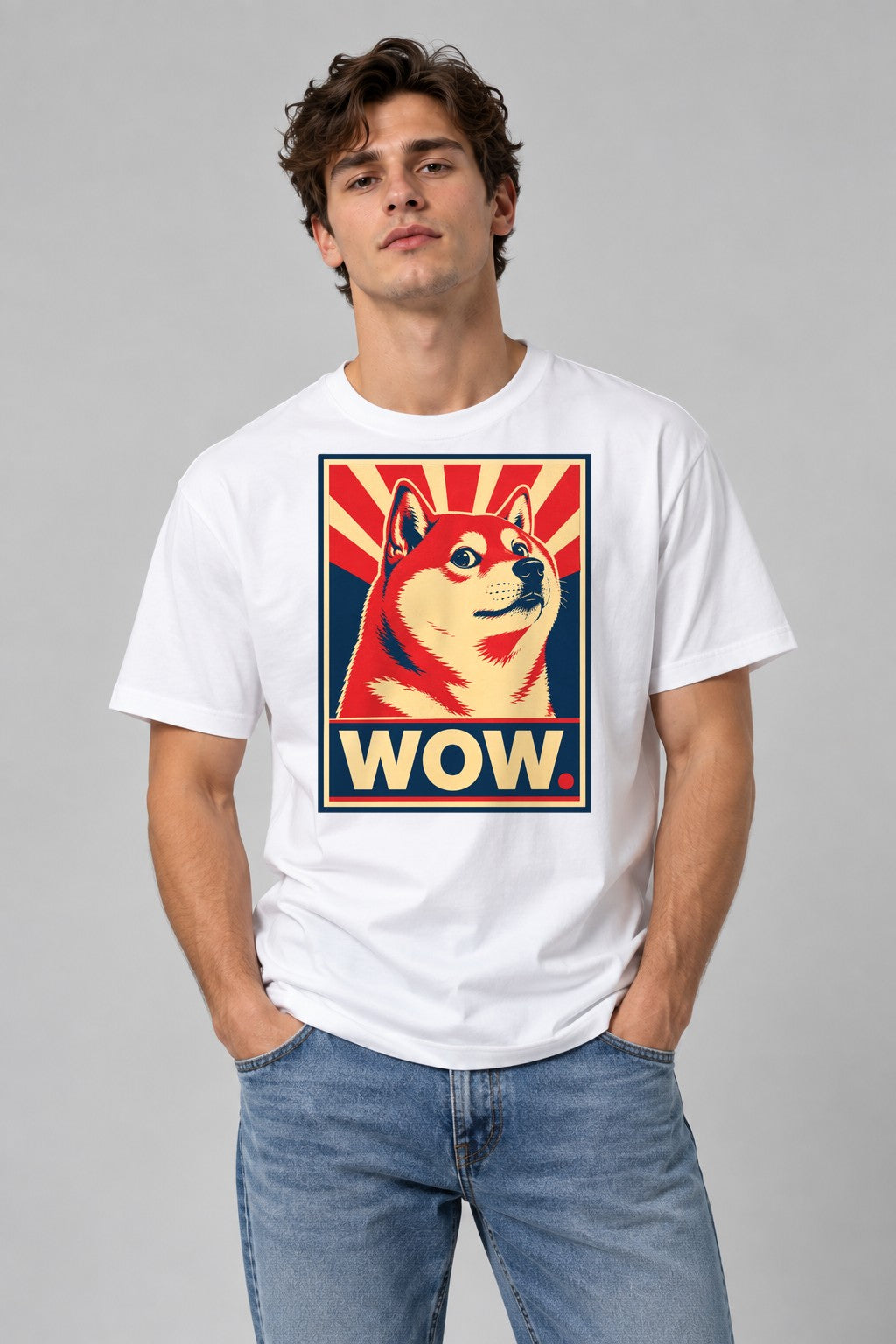 Doge Wow Poster - White