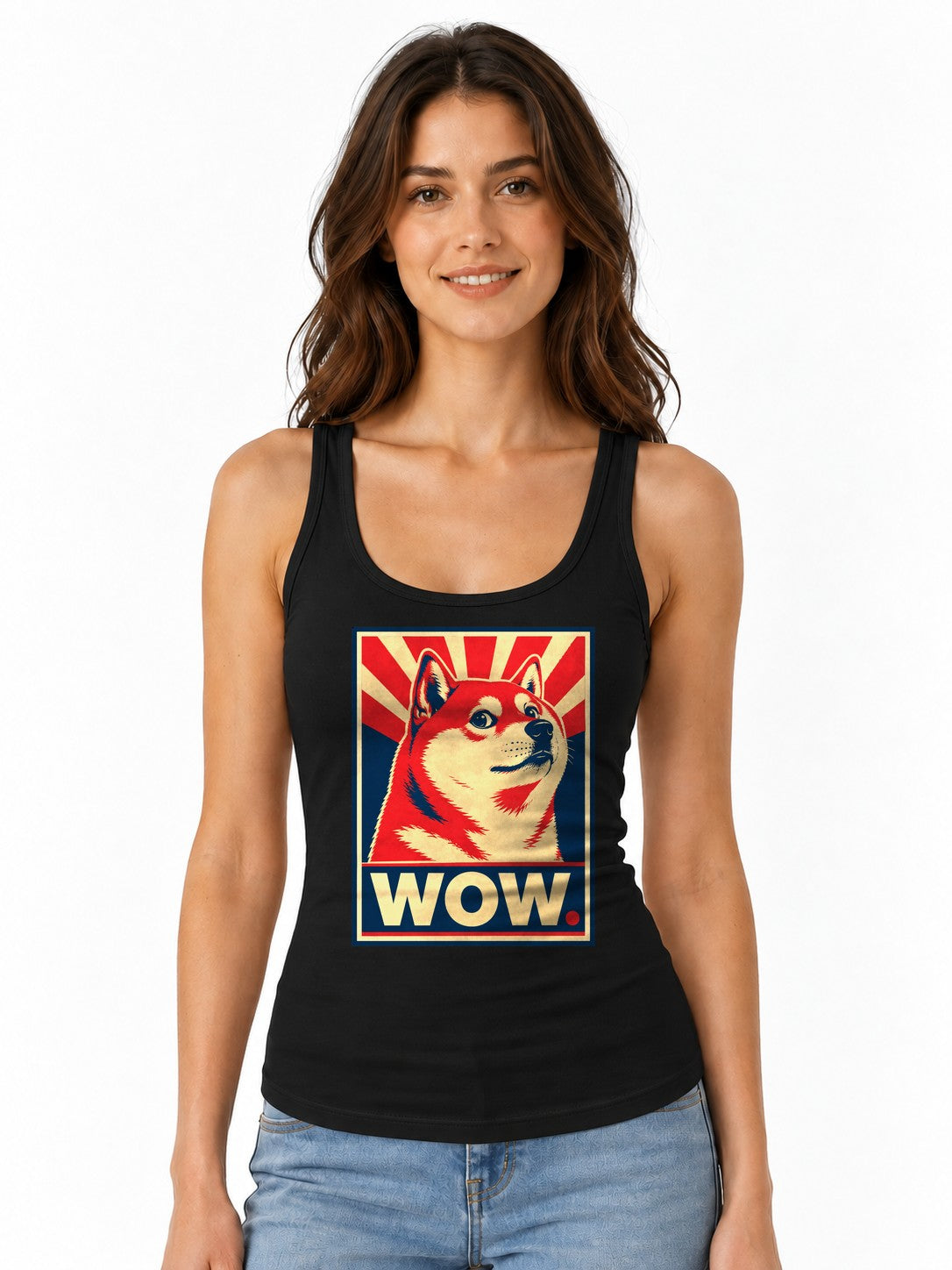 Doge Wow Poster - Black