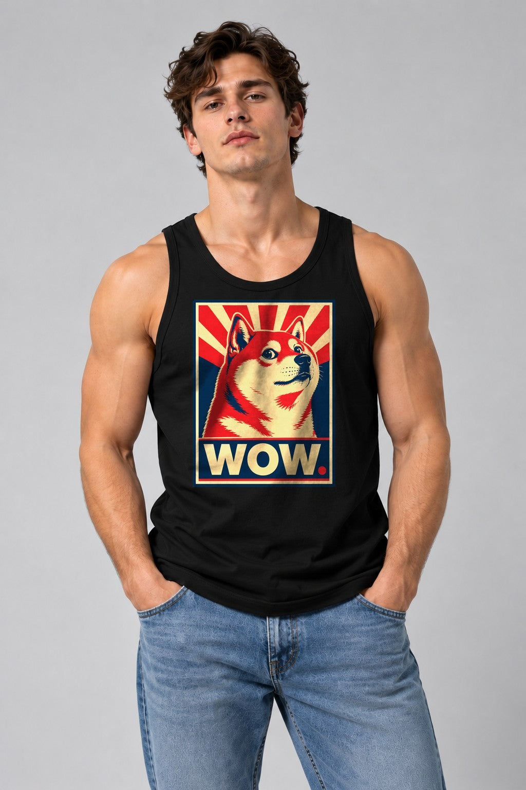 Doge Wow Poster - Black